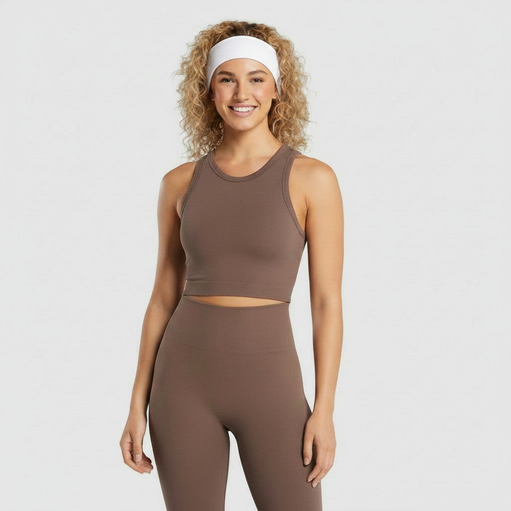 GYMSHARK RIBBED COTTON SEAMLESS BODY FIT TANK