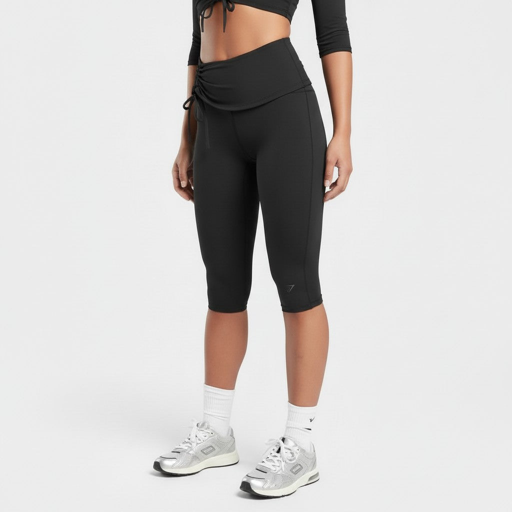 GYMSHARK RUCHED CAPRI LEGGINGS
