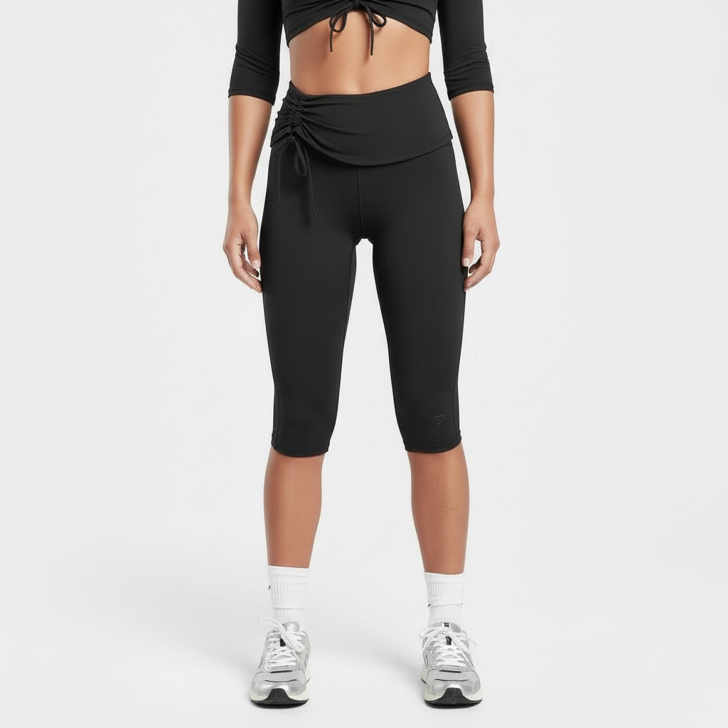 GYMSHARK RUCHED CAPRI LEGGINGS