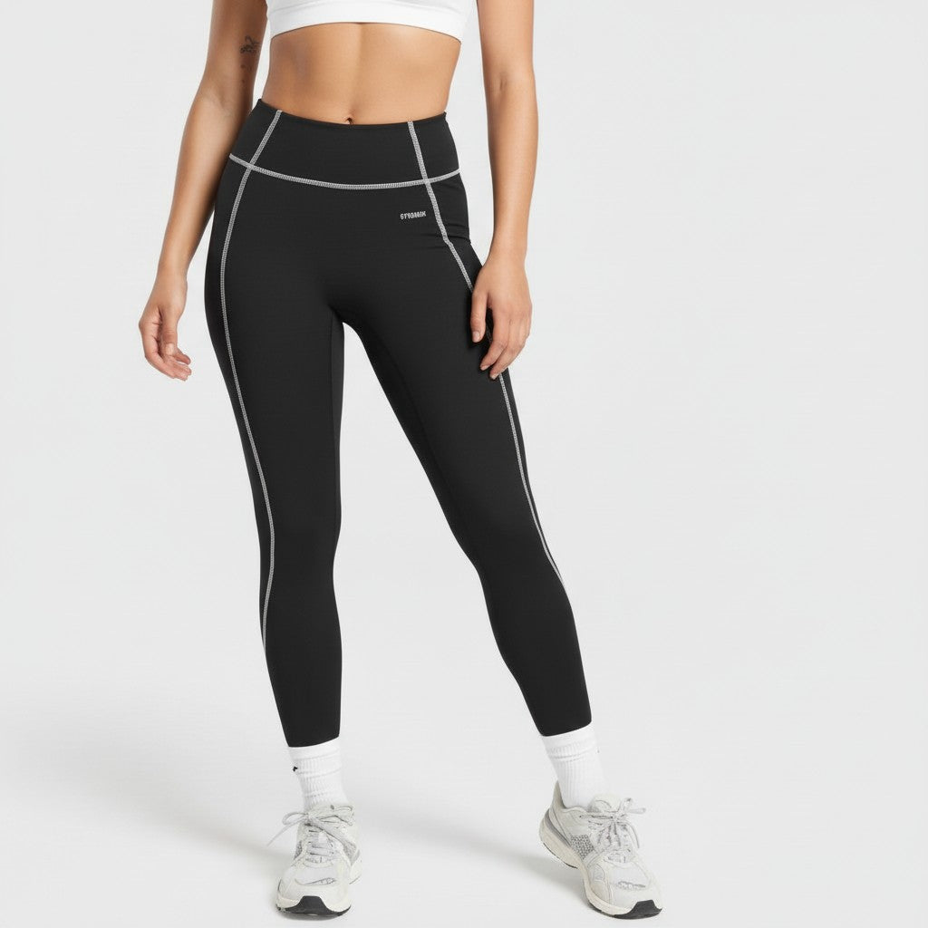 GYMSHARK RETRO CONTRAST STITCH LEGGINGS