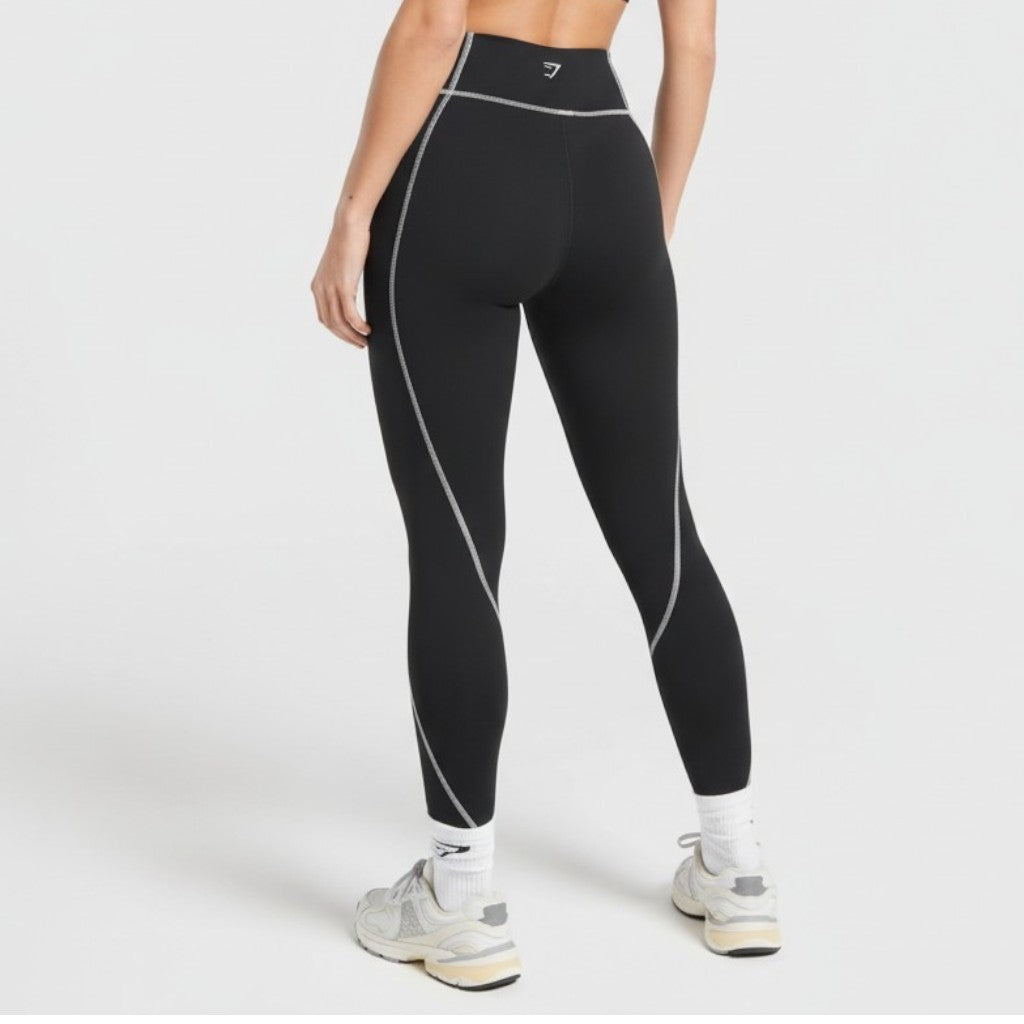 GYMSHARK RETRO CONTRAST STITCH LEGGINGS