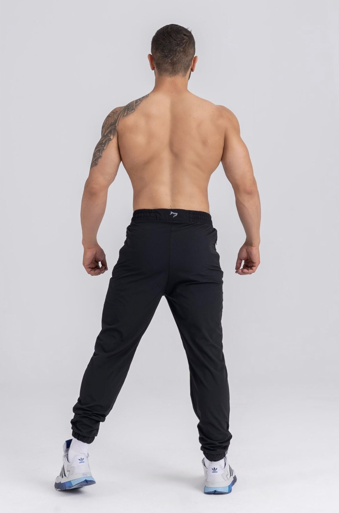 Gymwolves Men's Sportswear Black Workout Pants I Energy Series