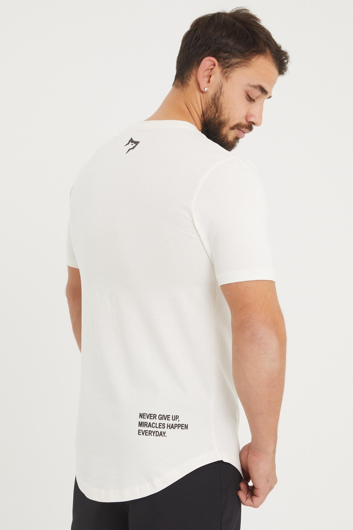 Gymwolves Man Sport T-Shirt | Cream | Workout Tanktop |