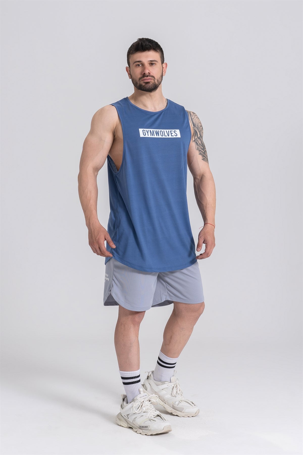 Gymwolves Man Sleeveless T-Shirt | Men Sport T-shirt | Workout Tanktop |