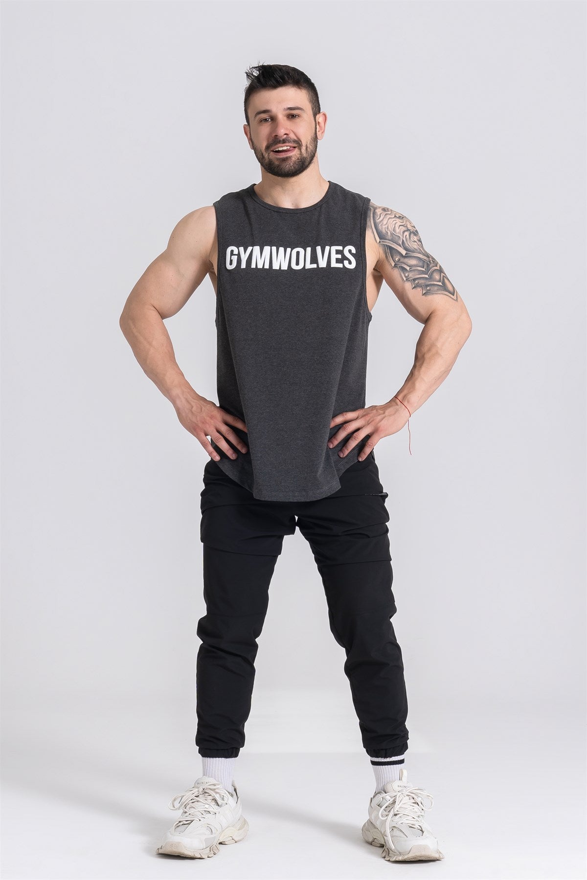 Gymwolves Man Sleeveless T-Shirt | Man Sport T-shirt | Workout Tanktop |