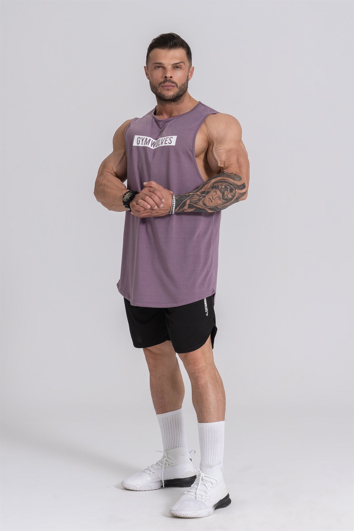 Gymwolves Man Sleeveless T-Shirt | Men Sport T-shirt | Workout Tanktop |