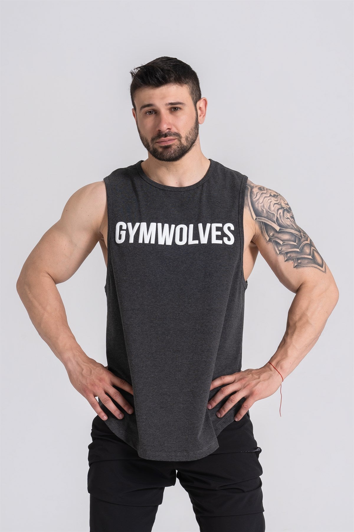 Gymwolves Man Sleeveless T-Shirt | Man Sport T-shirt | Workout Tanktop |