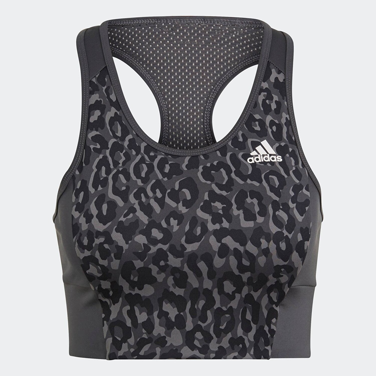 Adidas AREOREADY leopard print sports bra