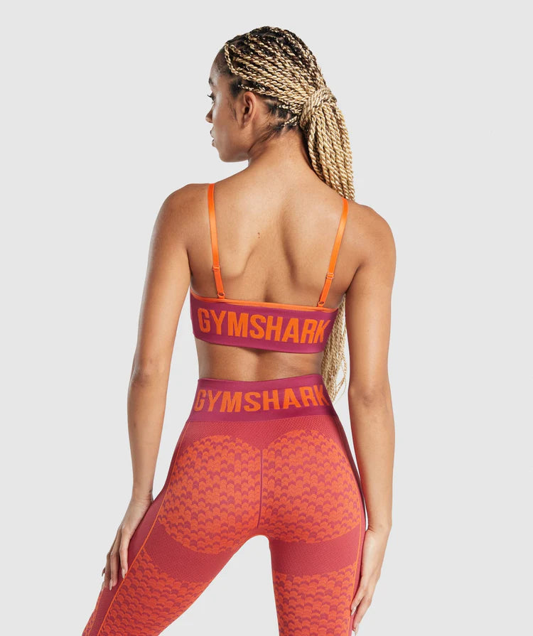 GYMSHARK WTFLEX SEAMLESS STRAPPY SPORTS BRA