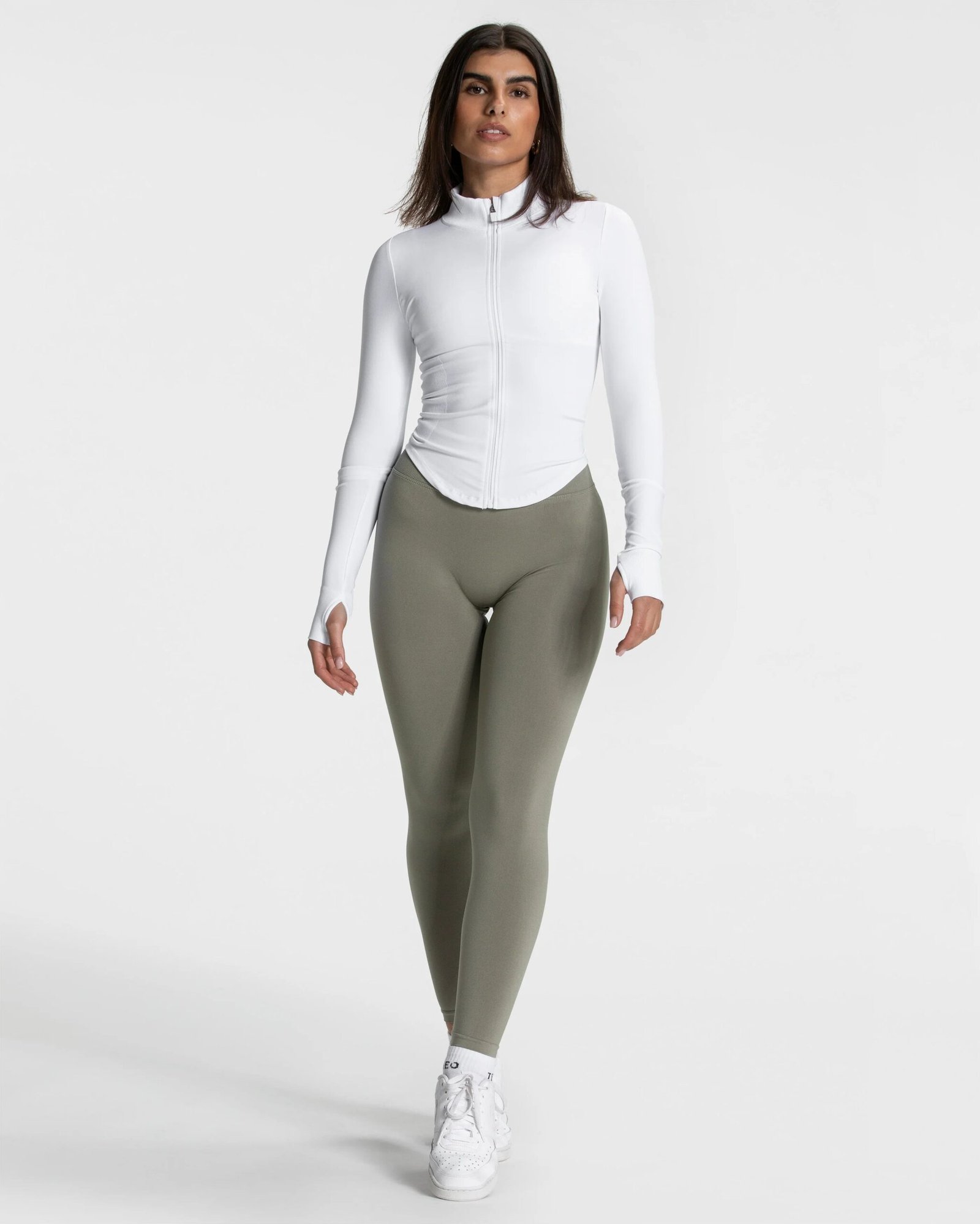 Teveo Femme Shaping Zip Jacket ‘White’ - Image 3