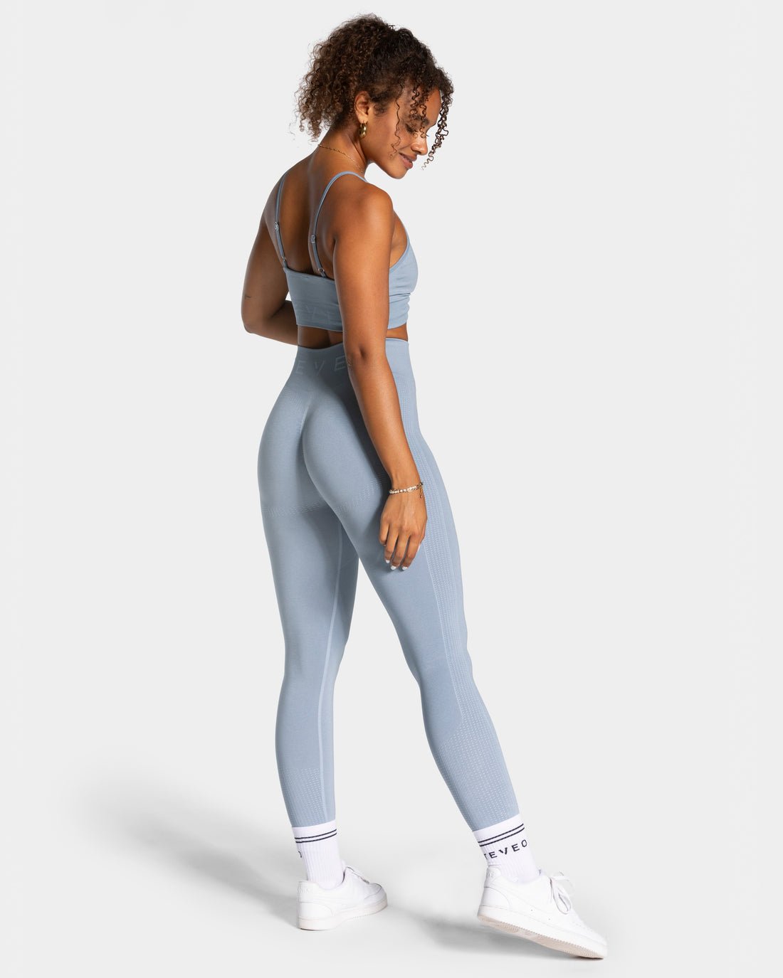 TEVEO Focus Scrunch Leggings ‘Steel Blue’ - Image 4