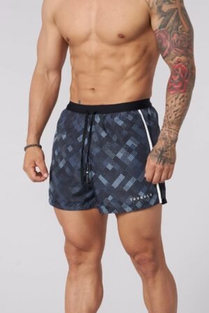 YOUNGLA 1051 - ULTRA RUNNING SHORTS {Black Pixels}