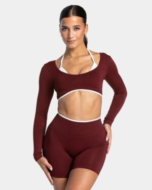 Teveo Contrastline Longsleeve ‘Burgundy’